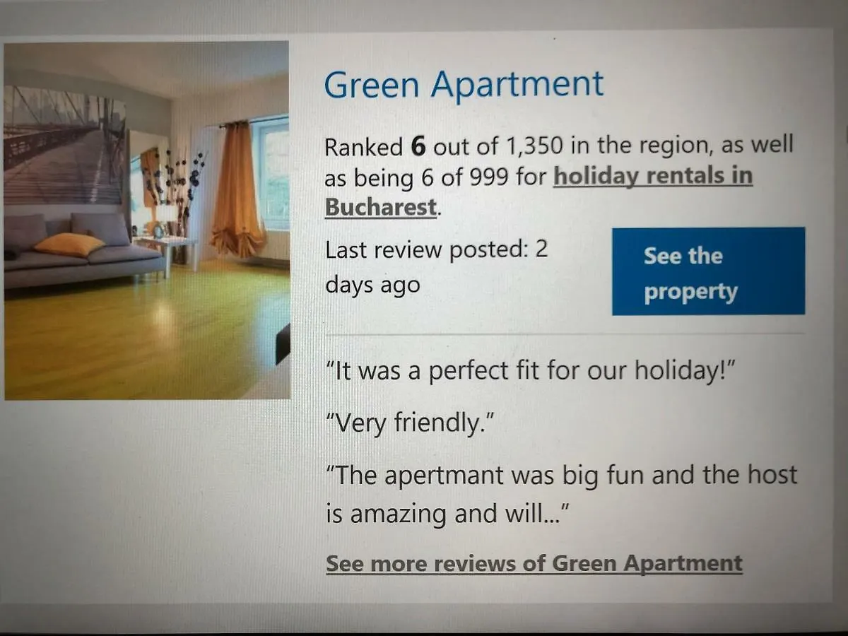 New Green Apartment Studio 1 بوخارست